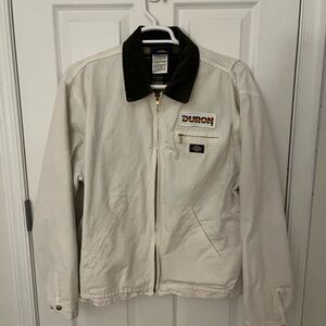 Vintage Dickies Duron Cream and Brown Jacket